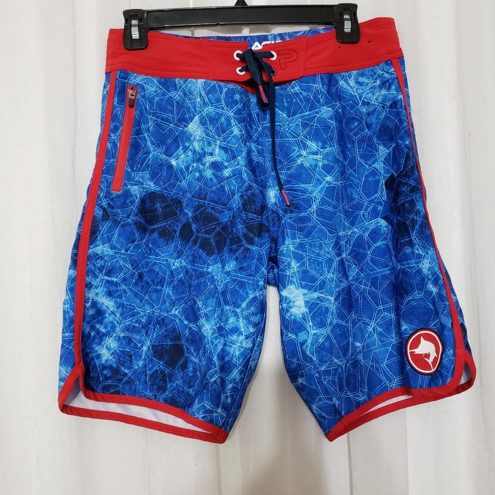 Pelagic Swim Trunks Board Shorts Stretch Pockets Size Youth 29 Men's Shorts - Picture 1 of 6